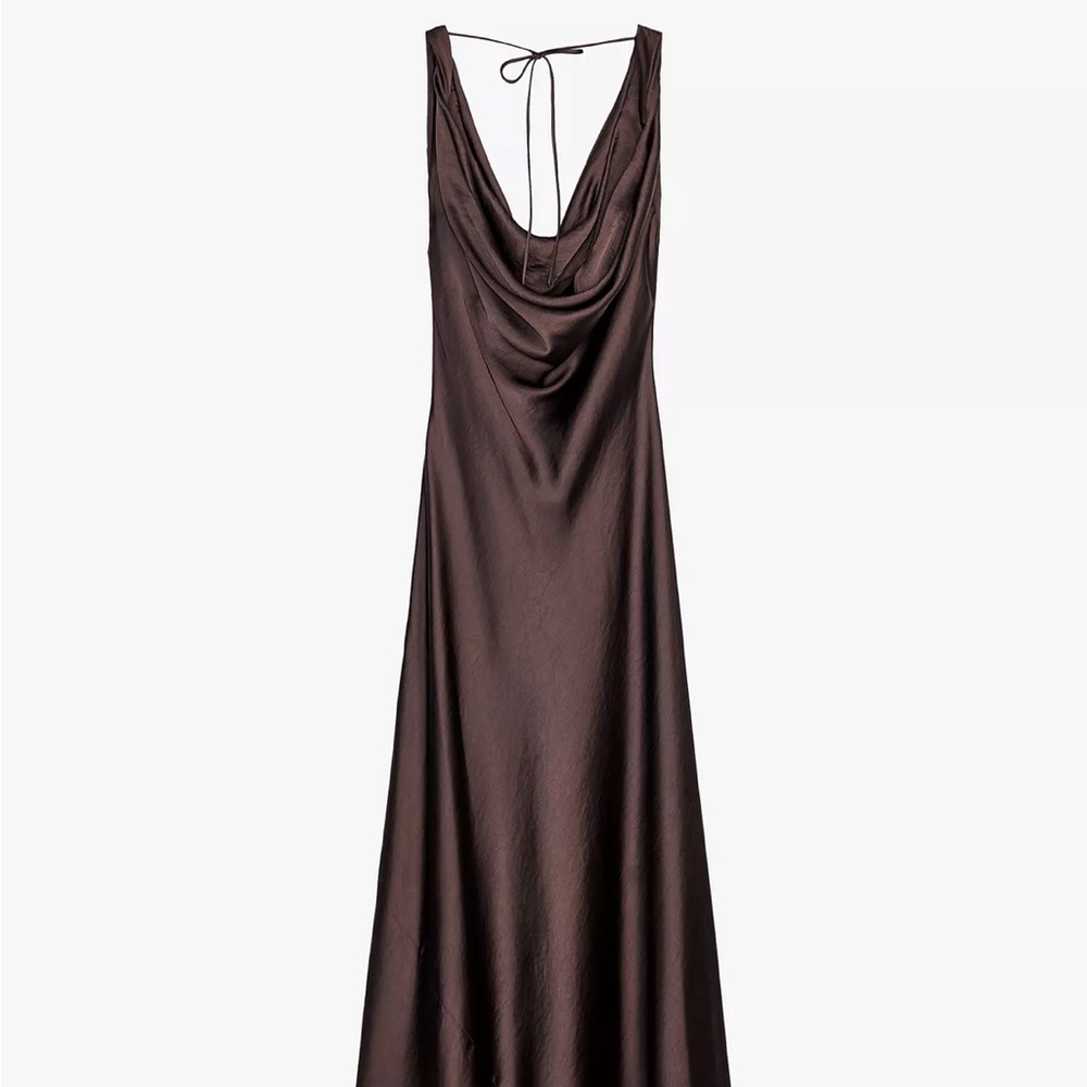ZARA Satin Long Dress